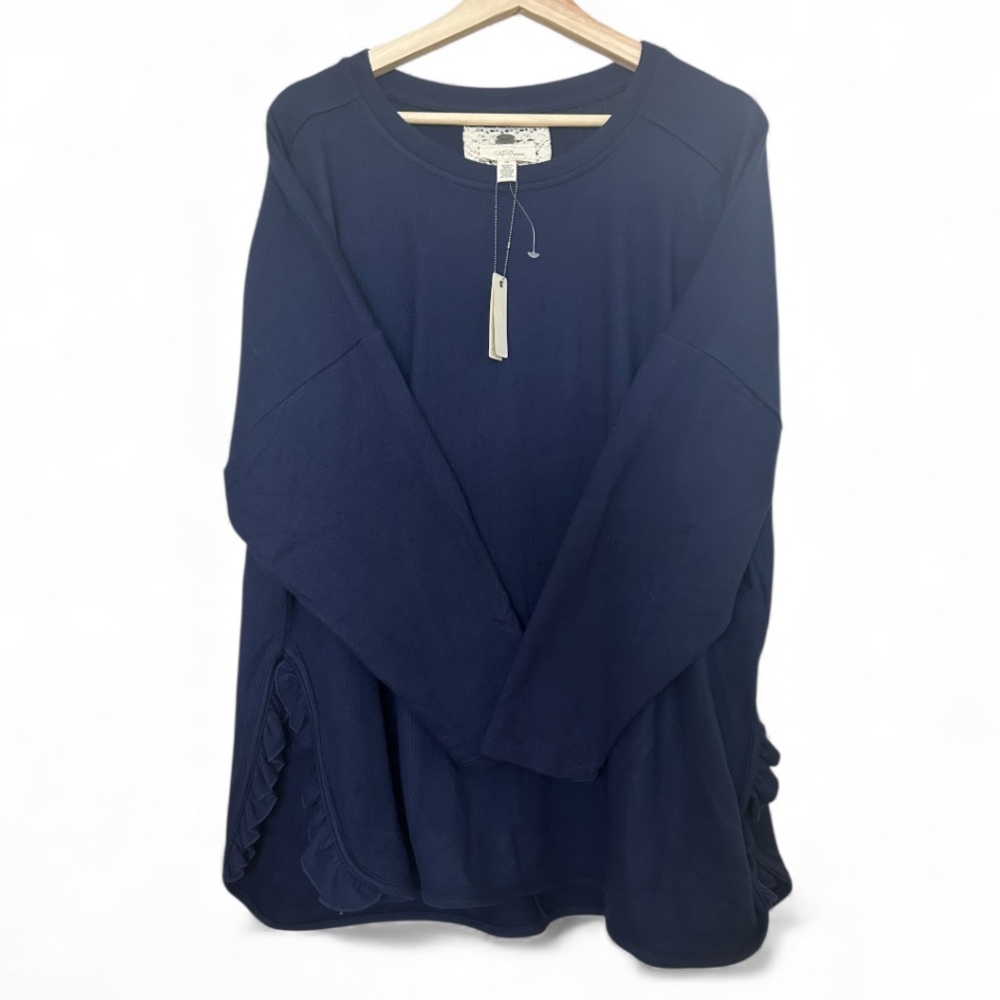 Cupid Soft Knit Side Split Tunic Top
